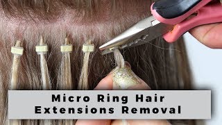 Micro Ring Hair Extensions Removal | Alchemane Hair Extensions