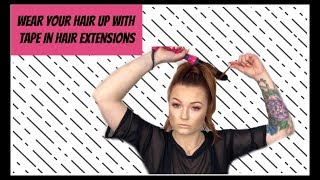 High Ponytail With Tape In Hair Extensions