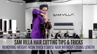 How To Remove Weight From Thick, Coarse Hair Without Losing Length