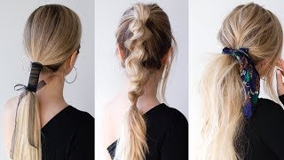 How To: Easy Ponytails  Long Hair Hairstyles