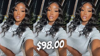   Watch Me Slay A $98 4*4 Closure Wig Off Amazon Prime!!! | 20 Inches 150% Den | Beginner Friendly