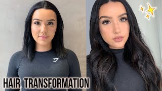 She'S Back! Short To Long Hair Transformation: Tape In + I-Tip Extensions