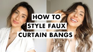 Diy Curtain Bangs | Easy Hairstyle