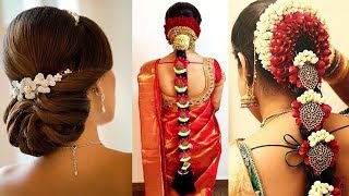 Simple Indian Bridal Hairstyle Tutorial | Perfect Bridal Bun And Bridal Plait Wedding Hairstyles