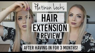 Hair Extensions Review 3 Months In!  | Platinum Locks Hair Extensions | Tape & Nano Bead Extensions