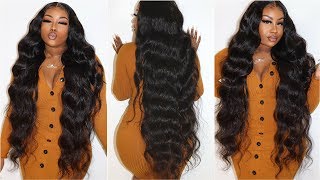 Watch Me Slay Wand Curling My 40Inch Lace Wig | Asteria Hair