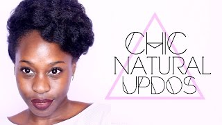 Chic Updos For Natural Hair | Holidays, Weddings, Protective Styles