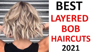 Beautiful Layered Bob Haircuts For Christmas For Women Over 40+ 50+ To 80 Years Old