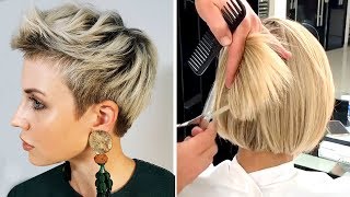 Trendy Hairstyles 2019 | Hot Trends Pixie Cut Ideas For Women | New Short Haircut Compilation Grwm