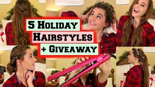 5 Heatless Holiday Hairstyles + Giveaway!