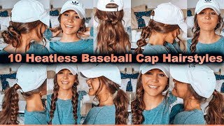 10 Heatless Baseball Cap Hairstyles