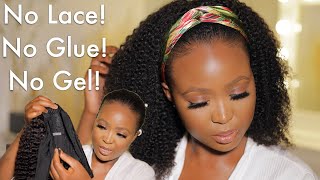 Is A Headband Wig Worth The Hype??? No Lace! No Glue! No Gel! | Ft Curls Curls