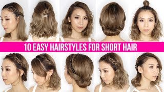 10 Easy Ways To Style Short Hair & Long Bob - Tina Yong