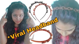 Double Bangs Hairstyle Hairpin Headband | First Impressions | Review | Demo In Tamil