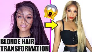 How To Color Your Hair Extensions Blonde! (Very Detailed)