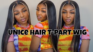Ombre Tl27 T-Part Wig Install Ft Unice Hair