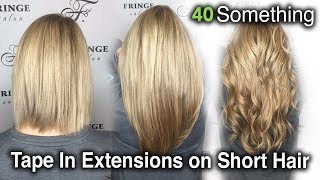 Tape In Hair Extensions On Short Hair - Easihair Pro - Fringe Salon