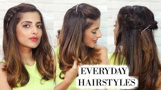 3 Everyday Hairstyles For Medium Hair For School, College, Work | Knot Me Pretty