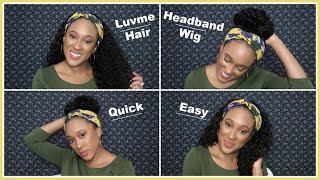 Wet N Wavy Headband Wig | Easiest Lazy Girl Hairstyle | Luvme Hair