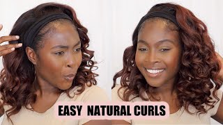 How To: Easy Natural Wand Curl - Headband Wig!  || Ft. Rpgshowwig