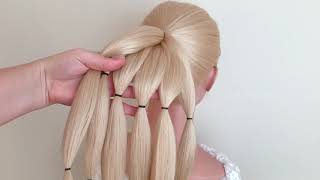 Быстрые #Прически На Длинные Волосы Messy Bun Trick. Easy Hairstyles