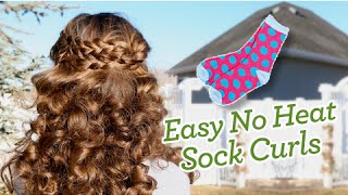 Sock Curls | Easy No-Heat Curls | Cute Girls Hairstyles