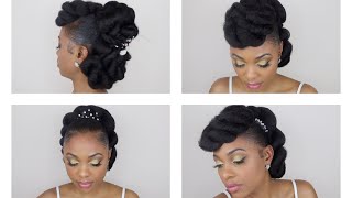 3 Quick & Easy Bridal/Wedding Hairstyles (Woc) 2020