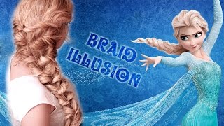 Frozen'S Elsa Braid Hair Tutorial  ❤ Hairstyle For Medium/Long Hair With Extensions