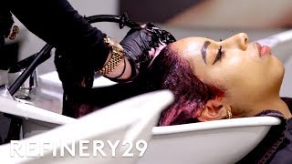 I Got Bangs & Dyed My Hair Purple | Hair Me Out | Refinery29