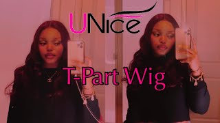 My First T-Part Wig|| Ft. Unice Hair ❤️