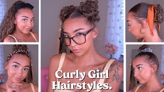 Thin Curly Hairstyles (Easy) | Fake Ponytails, Thin Hair Hacks, Accessories, Etc.