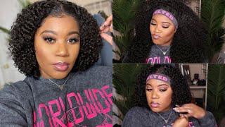 Long To Short Curly Hair  | Curly Lace Frontal Wig + Baby Hair Goo  | Juliahair