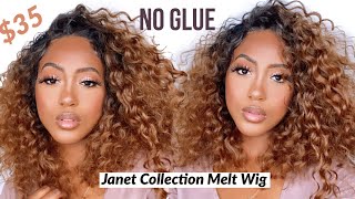 Easy Wig Install Hd Lace Under $40 No Glue Synthetic Wig | Ft. Janet Collection Dee Wig