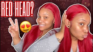 Fall Vibes - Fire Red T Part Lace Wig Install ❤️ | Ft. Licheehair