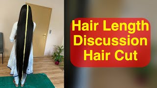 Hair Length Measurement|Hair Cut Pre Discussion|Hair Cut|As Requested|Telugu Vlogs From Germany