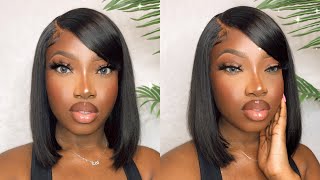 Quick & Easy 5X5 Closure Wig Install With Side  Swoop | Ft. Misskinky Hair