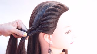 2 Unique Braid Hairstyle For Long Hair | Hairstyle For Long Dress | Hairstyle For Evening Party