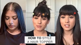 How To Style Your Hair Topper With Bangs| Uniwigs
