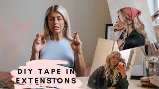 Diy Tape In  Hair Extensions From Amazon !!