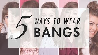 5 Ways To Style Bangs | Ft. Margo&Me | Luxy Hair