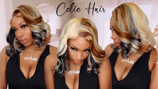 613 Blonde Wig Color Transformation | Chocolate Swirl Highlights  Celie Hair