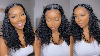 Start To Finish Glueless Frontal Wig Install | Hd Lace, Waterwave Wig (Luvme Hair)
