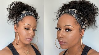 For The Short Wig Lovers! | Curly Human Hair Headband Wig | Ft. Myqualityhair