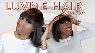 Luvme Hair Unboxing & Review | Silk Base Top Bob Wig With Bangs