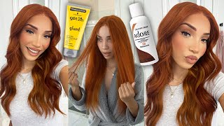 Transforming My Orange Wig To The Perfect Ginger Color
