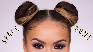 Space Buns Easy How-To Hairstyle Tutorial | Maryam Maquillage