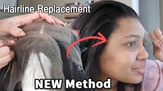 New Lace Front Wig Hack! Fix Your Ruined Frontal At Ease! Hd Hairline Replacement| Hairvivi