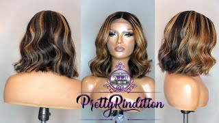 Quick And Easy Blonde Highlights Tutorial   Blunt Bob Wig