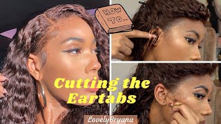 What Lace? Cutting The Eartabs On Swiss Lace Wig | Stocking Cap Method |Rpgshow X Lovelybryana
