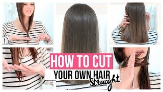 How To Cut Your Own Hair Straight